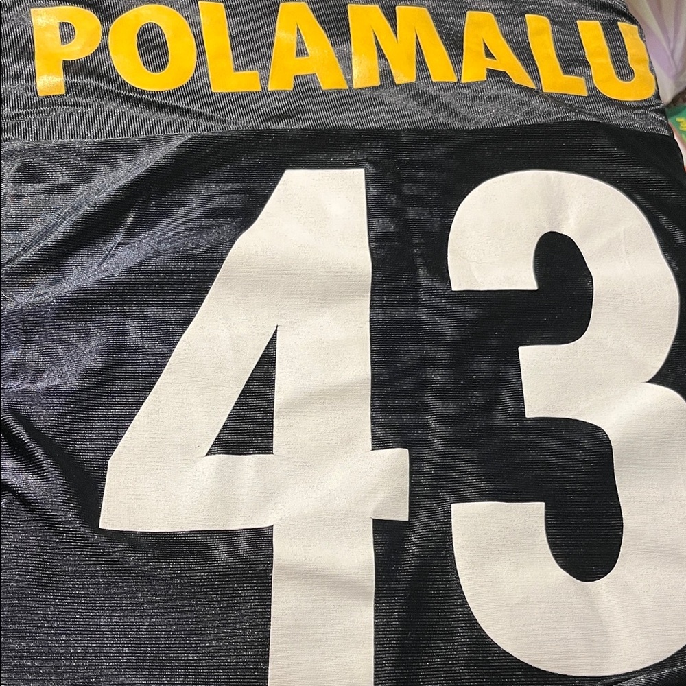 Polamalu Black and White Men's Jersey